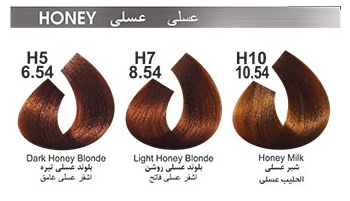 رنگ مو کاترومر گروه عسلی رنگ بلوند عسلی روشن شماره H7 - 8.54 حجم 100 میلی لیتر
