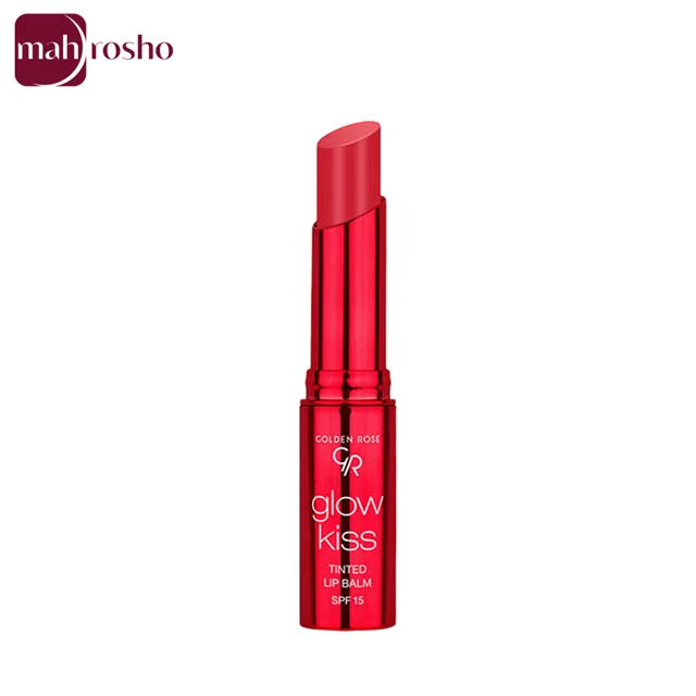تینت بالم لب جامد گلدن رز مدل Glow Kiss حاوی SPF15 شماره 02