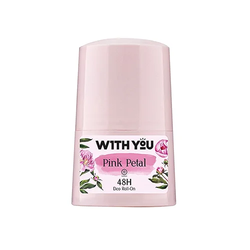 رول ضد تعریق ویت یو (With You) مدل Pink Petal حجم 50 میلی لیتر