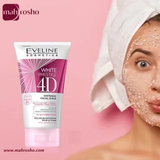 ژل اسکراب روشن کننده وایت پرستیژ 4 بعدی اولاین حجم 150 میلی لیتر