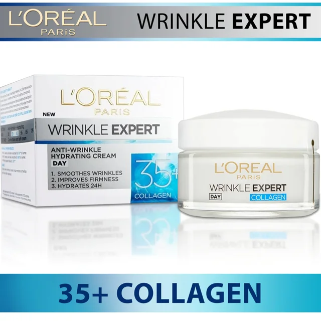 کرم روز مرطوب کننده و ضد چروک لورال مدل Wrinkle Expert +35 حجم 50 میلی لیتر