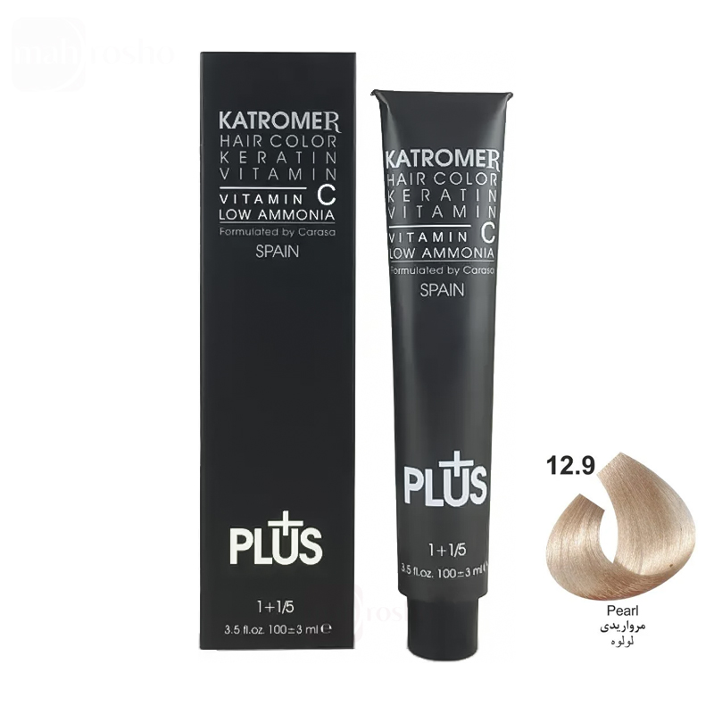 رنگ مو کاترومر گروه هایلایت رنگ مرواریدی شماره 12.9 حجم 100 میلی لیتر