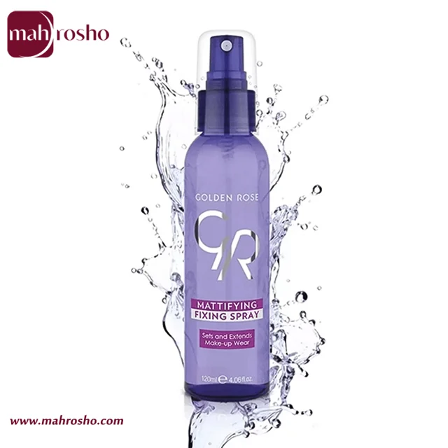 اسپری فیکس و مات کننده آرایش گلدن رز حجم 120 میلی لیتر
