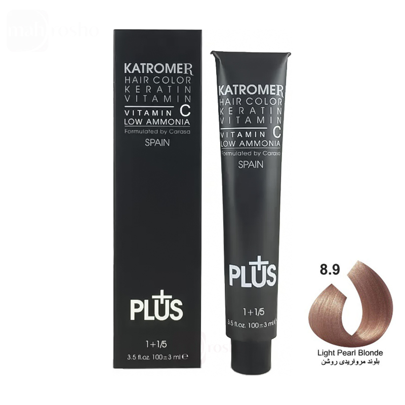 رنگ مو کاترومر گروه مرواریدی رنگ بلوند مرواریدی روشن شماره 8.9 حجم 100 میلی لیتر