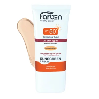کرم ضد آفتاب فاربن مدل نرمال رنگ بژ روشن SPF 50 حجم 50 ميلی لیتر
