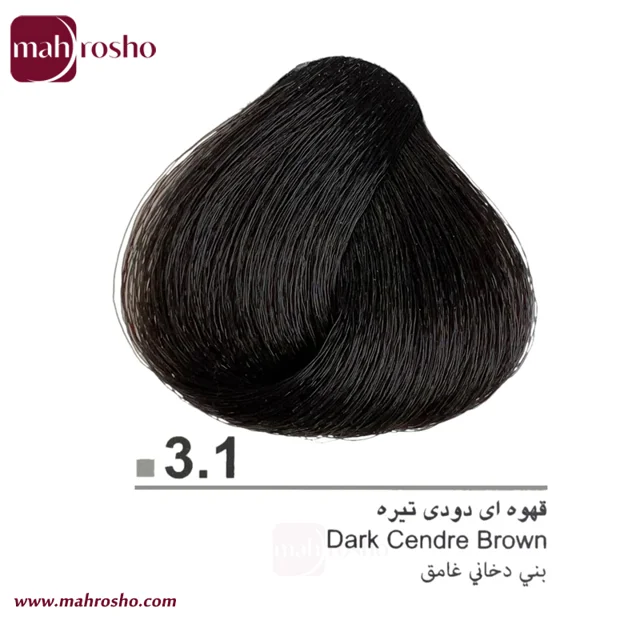 رنگ مو دوماسی گروه دودی رنگ قهوه ای دودی تیره شماره 3.1 حجم 120 میلی لیتر