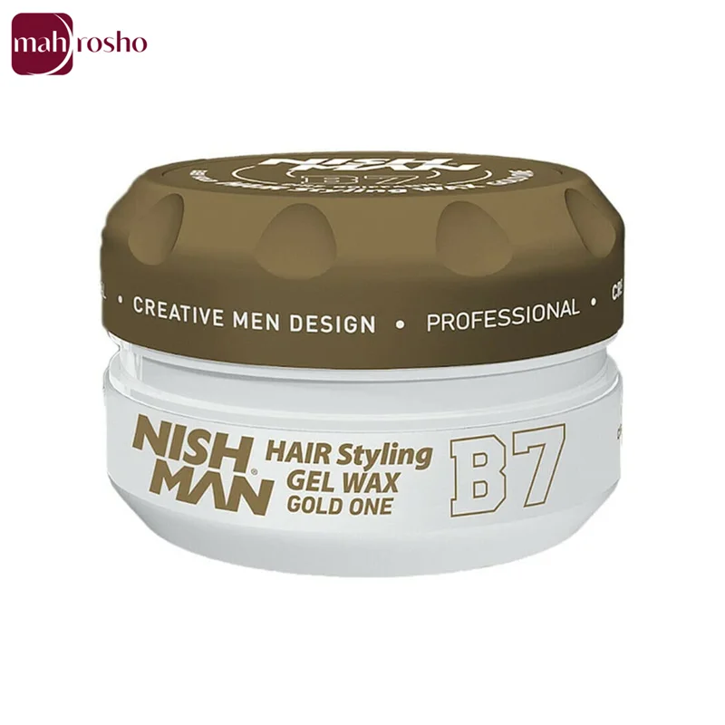 Nishman Hair Styling GEL WAX Gold One B7 mahrosho