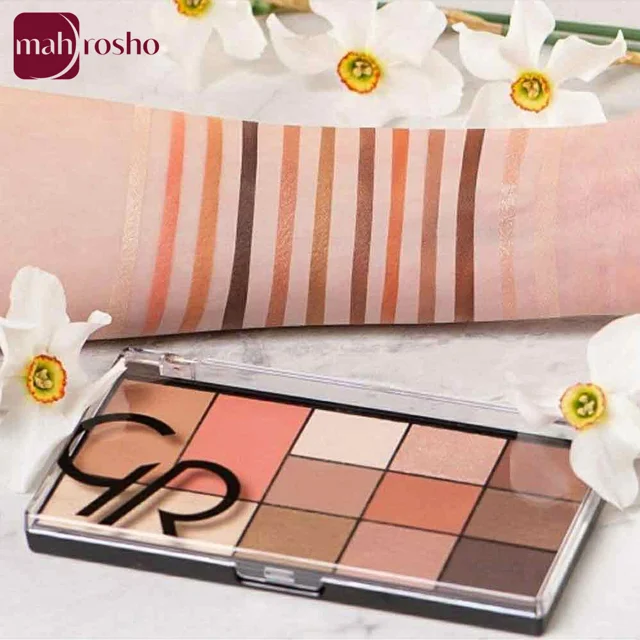 پالت چشم و صورت گلدن رز مدل CITY STYLE رنگ WARM NUDE شماره 01