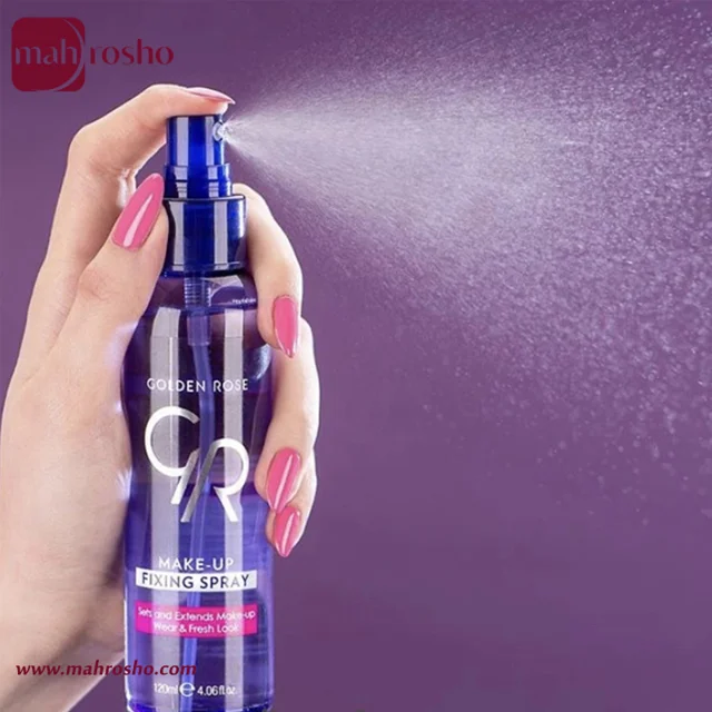 اسپری فیکس و مات کننده آرایش گلدن رز حجم 120 میلی لیتر