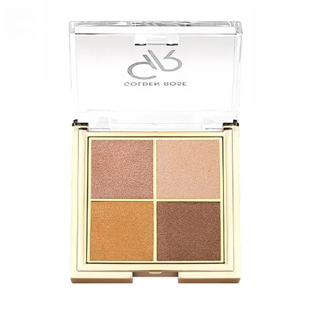 پالت سایه چشم 4 رنگ گلدن رز مدل QUATTRO رنگ Bronze Vision شماره 07 وزن 4x2.2 گرم