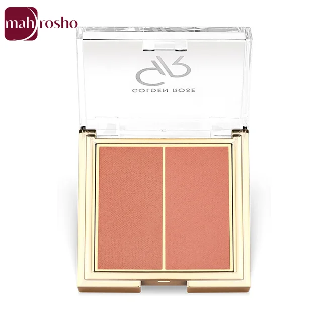 پالت رژگونه دو رنگ گلدن رز مدل ICONIC در 5 رنگ وزن 2x3 گرم