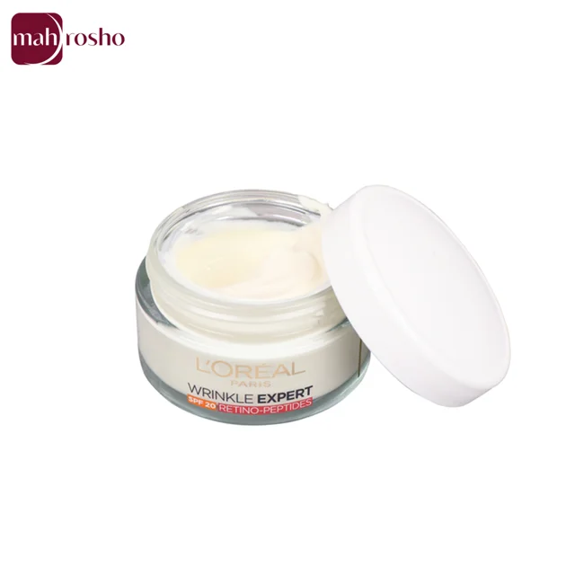 کرم روز ضد چروک قوی لورال مدل Wrinkle Expert +45 دارای SPF20 حجم 50 میلی لیتر
