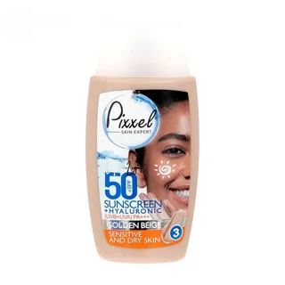 ضد آفتاب رنگی پیکسل با SPF 50 مناسب پوست خشک و حساس حجم 50 میلی لیتر