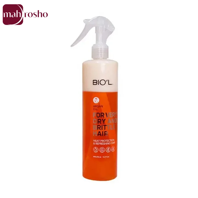 اسپری دوفاز بیول حاوی روغن آرگان مناسب موهای خشک و آسیب دیده در دو حجم