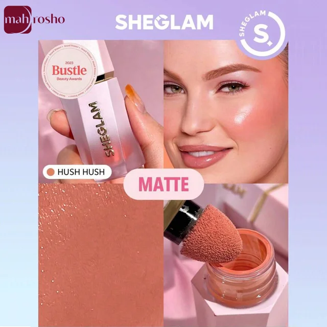 رژگونه مایع شیگلم مدل Color Bloom Liquid Blush رنگ Hush Hush حجم 5.2 میلی لیتر