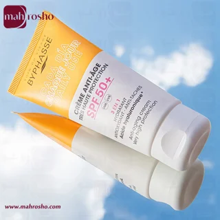 کرم ضد آفتاب جوانساز و ضد لک بایفاس +SPF50 حجم 50 میلی لیتر