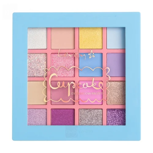 پالت ساه چشم 16 رنگ لاولی مدل Cupcake