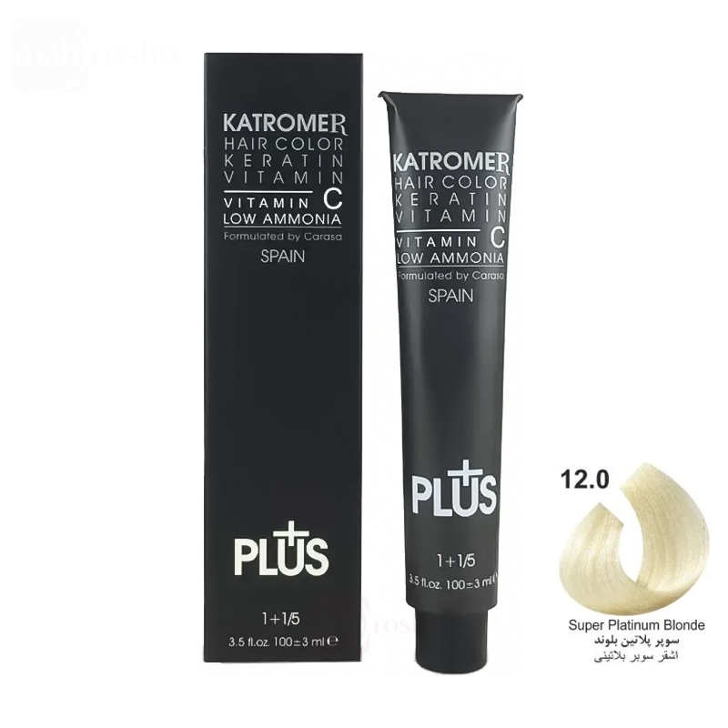 رنگ مو کاترومر گروه هایلایت رنگ سوپر بلوند پلاتینه شماره 12.0 حجم 100 میلی لیتر