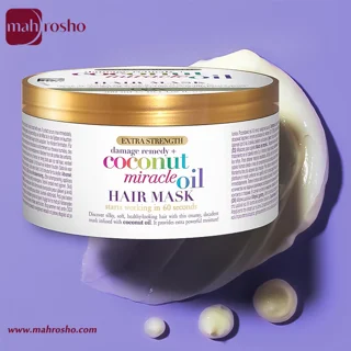 ماسک مو روغن معجره‌گر نارگیل او جی ایکس مناسب موهای آسیب دیده