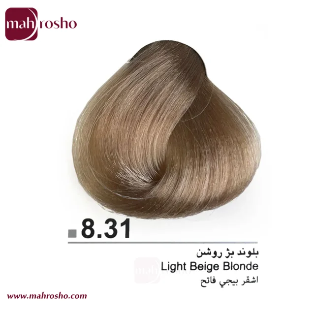 رنگ مو دوماسی گروه بژ رنگ بلوند بژ روشن شماره 8.31 حجم 120 میلی لیتر