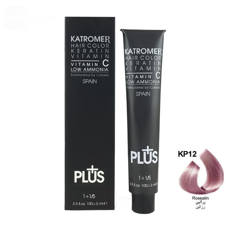 رنگ مو کاترومر گروه حرفه ای رنگ رز آلین شماره KP12 حجم 100 میلی لیتر
