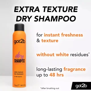 شامپو خشک گات تو بی مدل Extra Texture حجم 200 میلی لیتر