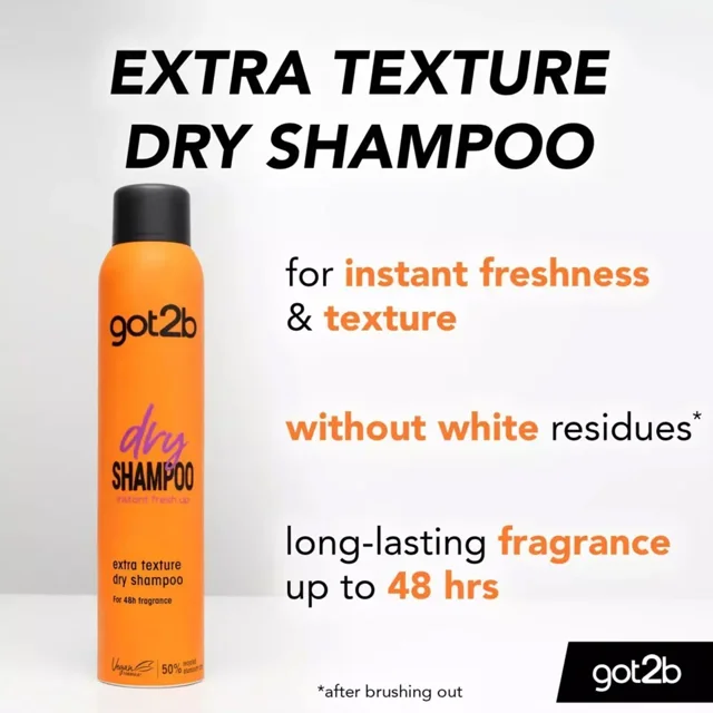 شامپو خشک گات تو بی مدل Extra Texture حجم 200 میلی لیتر