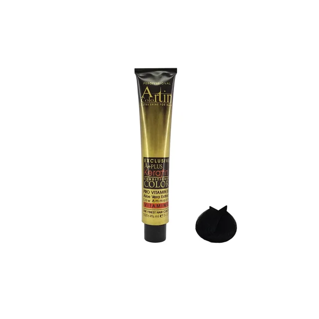 رنگ مو آرتین سری طبیعی شماره 1.0 حجم 100 میلی لیتر رنگ مشکی