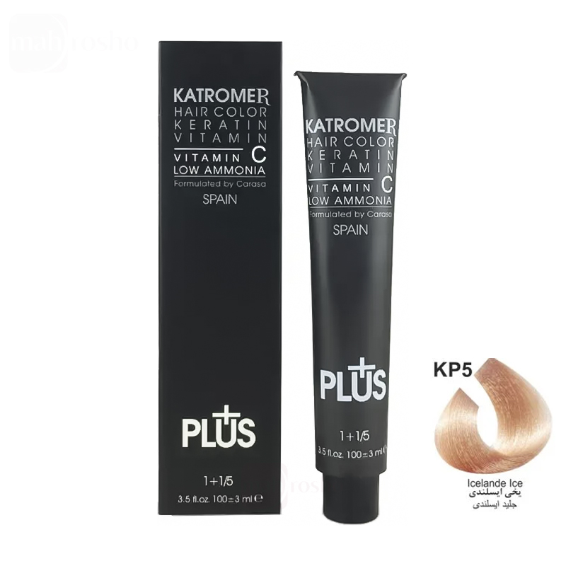 رنگ مو کاترومر گروه حرفه ای رنگ یخی ایسلندی شماره KP5 حجم 100 میلی لیتر