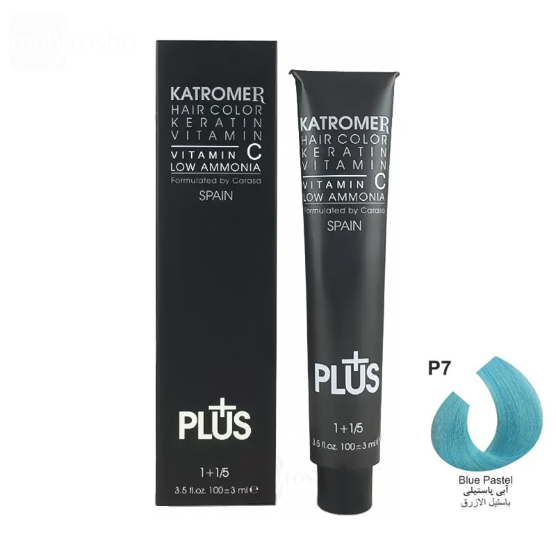 رنگ مو کاترومر گروه پاستل رنگ آبی پاستل شماره P7 حجم 100 میلی لیتر