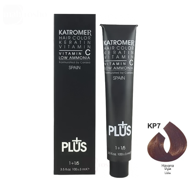 رنگ مو کاترومر گروه حرفه ای رنگ هاوانا شماره KP7 حجم 100 میلی لیتر
