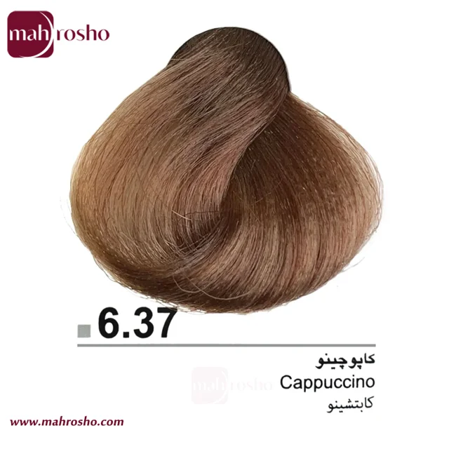 رنگ مو دوماسی گروه کافی شاپ رنگ کاپوچینو شماره 6.37 حجم 120 میلی لیتر