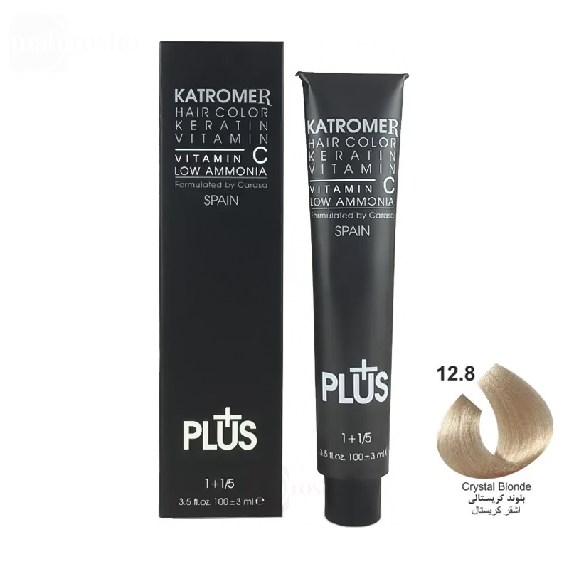 رنگ مو کاترومر گروه هایلایت رنگ بلوند کریستالی شماره 12.8 حجم 100 میلی لیتر