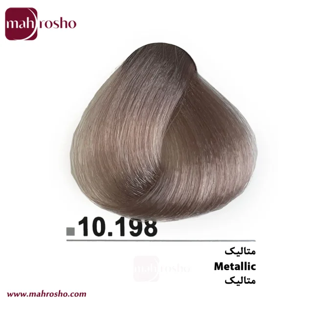 رنگ مو دوماسی گروه هایلایت رنگ متالیک شماره 10.198 حجم 120 میلی لیتر