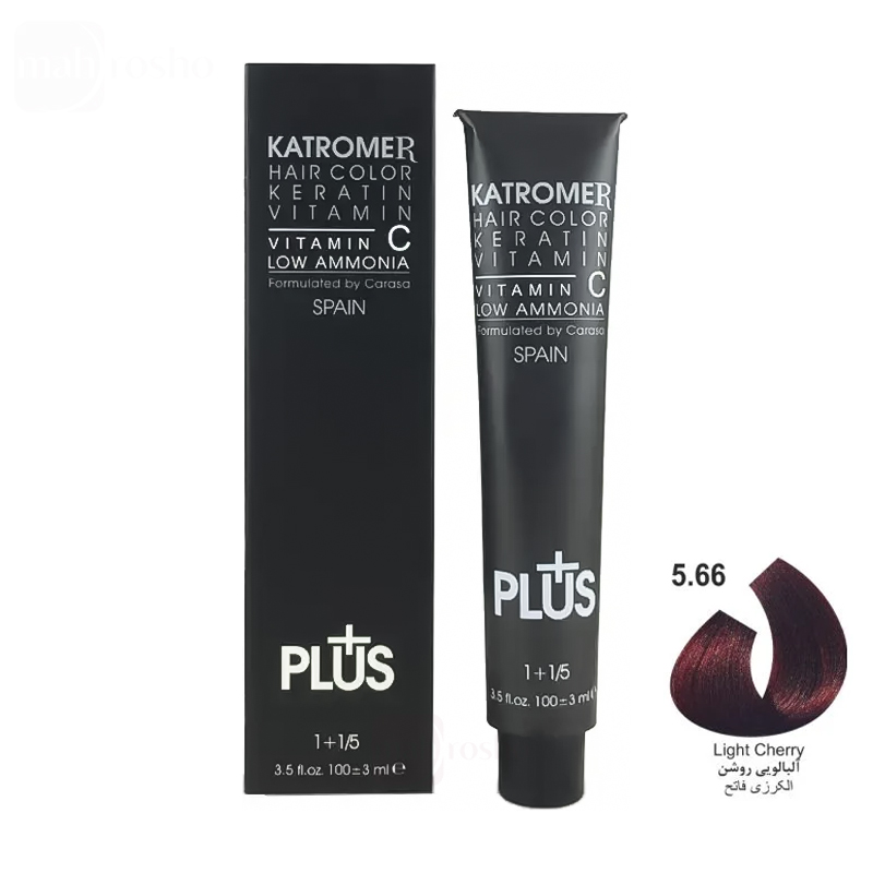 رنگ مو کاترومر گروه آلبالویی رنگ آلبالویی روشن شماره 5.66 حجم 100 میلی لیتر