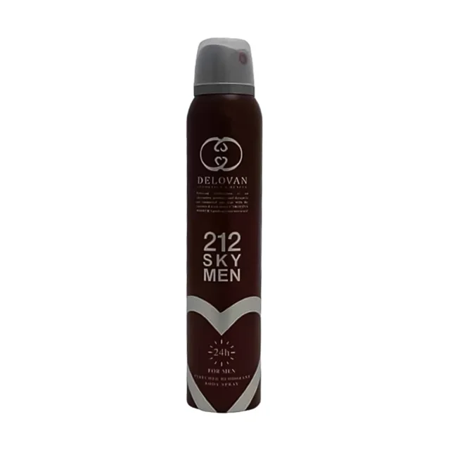 اسپری خوشبو کننده بدن مردانه دلوان مدل 212SKY MEN حجم 200 میلی لیتر