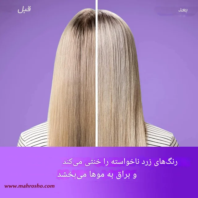 شامپو ضد زردی او جی ایکس بدون سولفات حجم 385 میلی لیتر