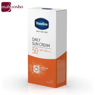 کرم ضد آفتاب بی‌رنگ تیوپی وازلین مدل Daily Sun با SPF50 حجم 50 میلی لیتر