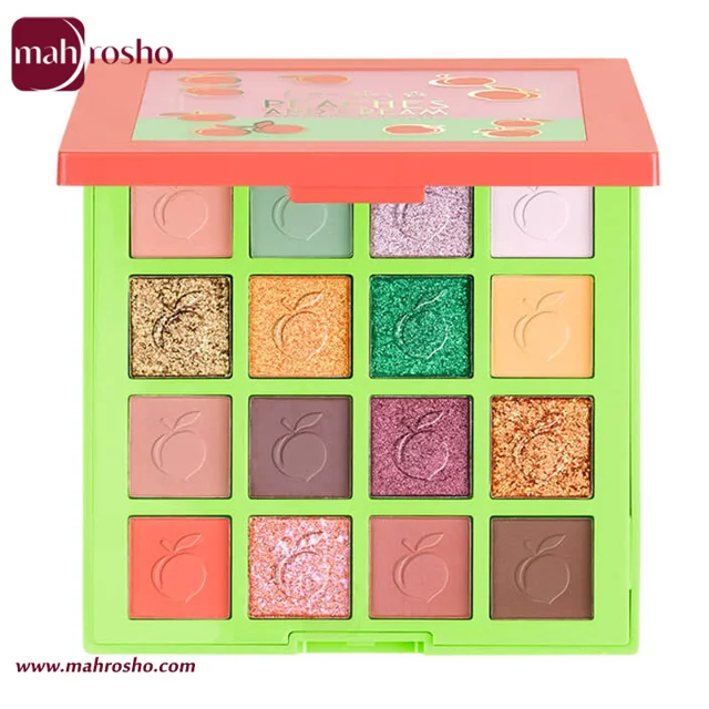 پالت سایه چشم 16 رنگ لاولی مدل Peaches and Cream