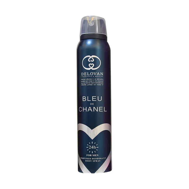 delovan bleu de chanel parfumed deodorant body spray