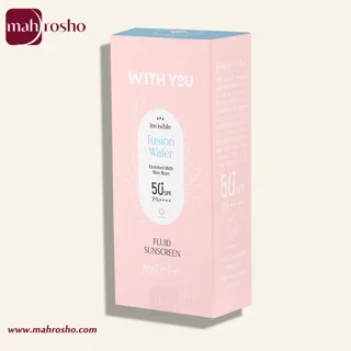 فلوئید ضد آفتاب ویت یو مدل فیوژن واتر بدون رنگ با SPF50 حجم 30 میلی لیتر