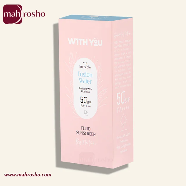 فلوئید ضد آفتاب ویت یو مدل فیوژن واتر بدون رنگ با SPF50 حجم 30 میلی لیتر