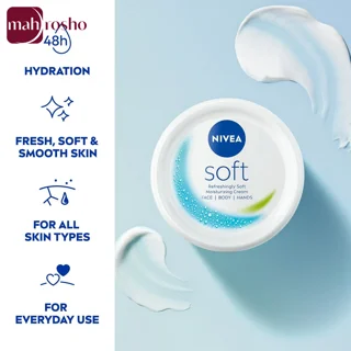 کرم مرطوب کننده کاسه‌ای نیوا مدل Soft مناسب انواع پوست حجم 300 میلی لیتر