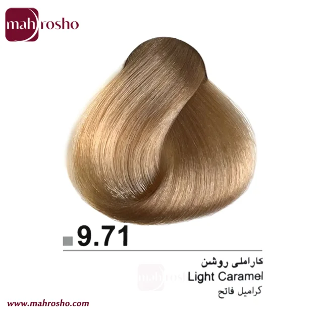 رنگ مو دوماسی گروه کافی شاپ رنگ کاراملی روشن شماره 9.71 حجم 120 میلی لیتر